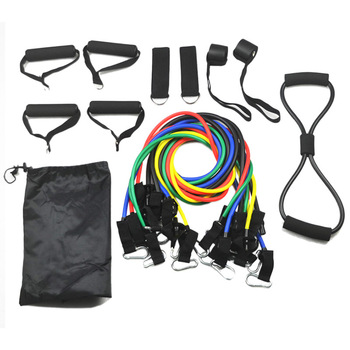 12/20pcs/set Pull Rope Fitness Exercises Resistance Bands Crossfit Latex Tubes Pedal Excerciser Body Training Workout Yoga